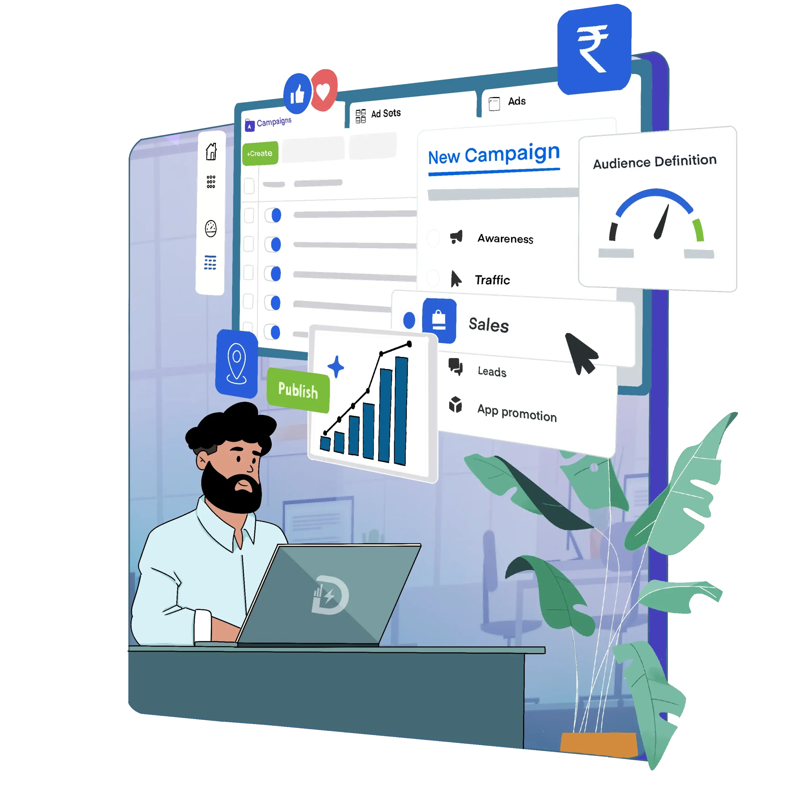 meta ads service design by a top digital marketing agency