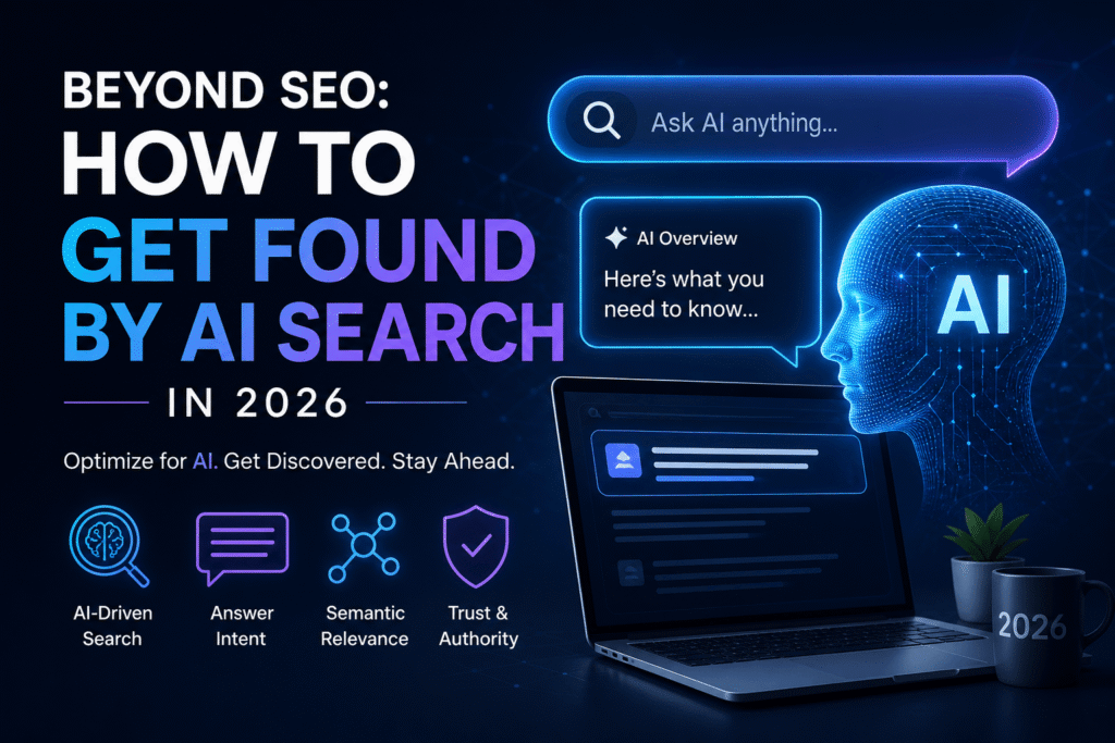 AI search optimization, SEO strategy, and digital marketing trends for higher online visibility in 2026.